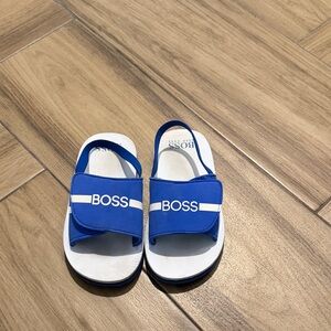 Hugo Boss Kids Vibrant Blue Sandals size 9